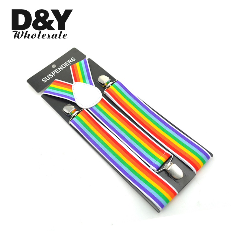 Nuevo Tirantes de 6 rayas de 3 - Suspenders Clip Men reseña y precio