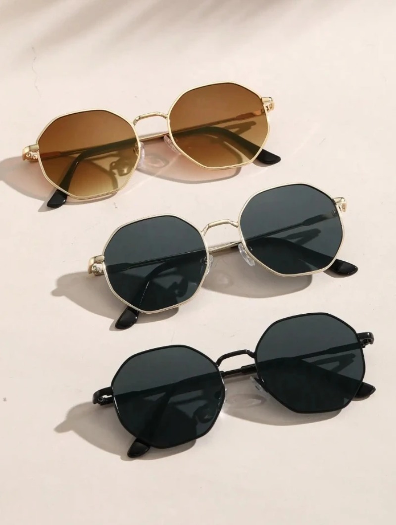 1/3 Uds. Gafas de sol con mont - Men'S Fashion Round Glasses reseña y precio