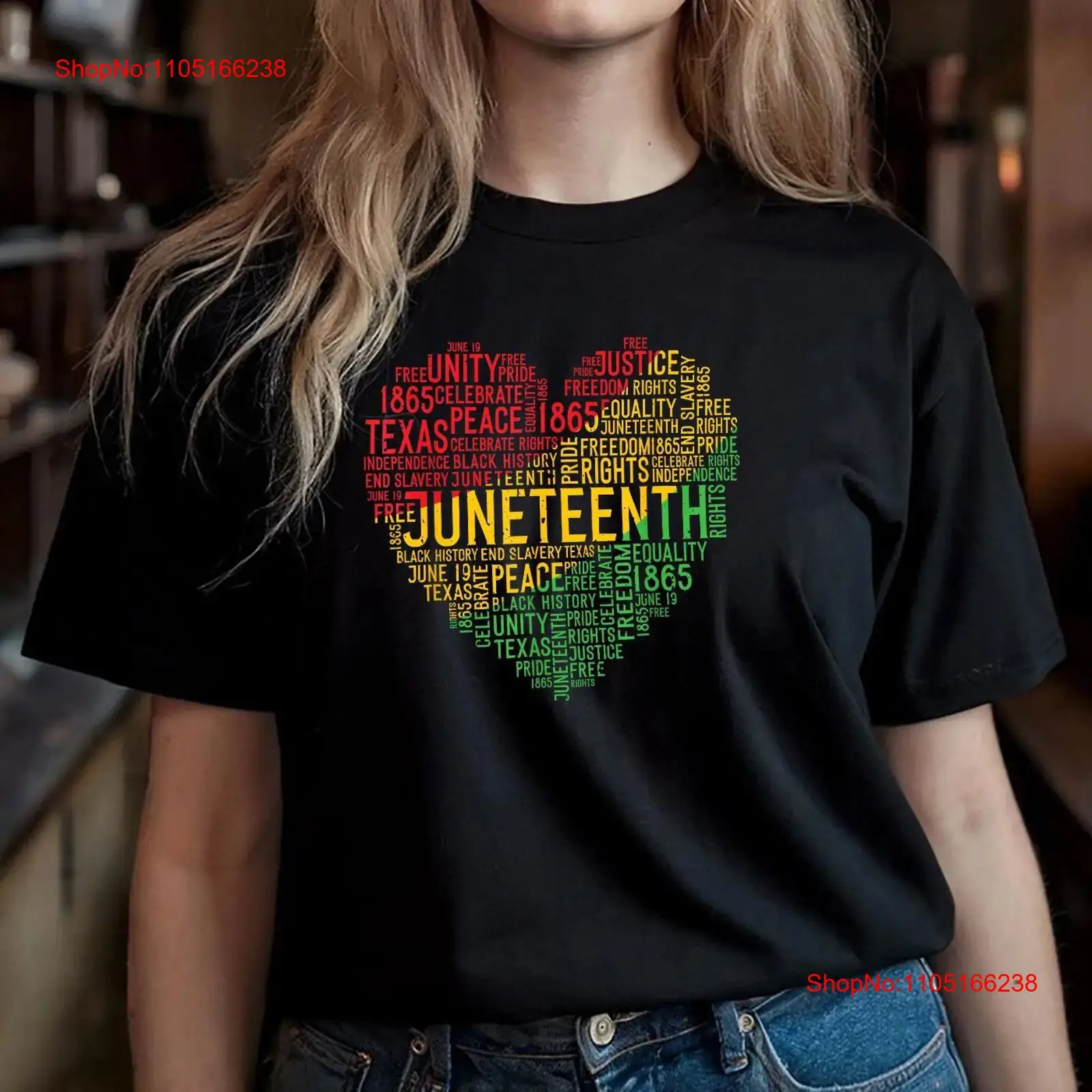 Camiseta Juneteenth Heart Hist - Men'S Fashion History reseña y precio