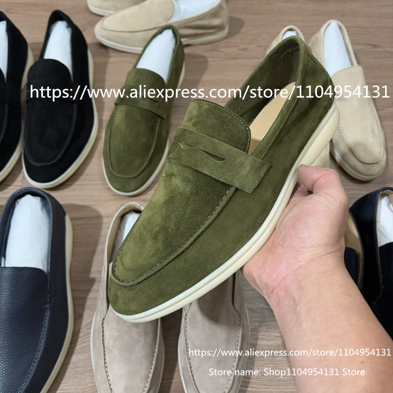 Mocasines coloridos casuales d - Suede Loafers Men reseña y precio