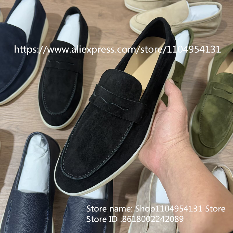 Mocasines coloridos casuales d - Suede Loafers Men reseña y precio