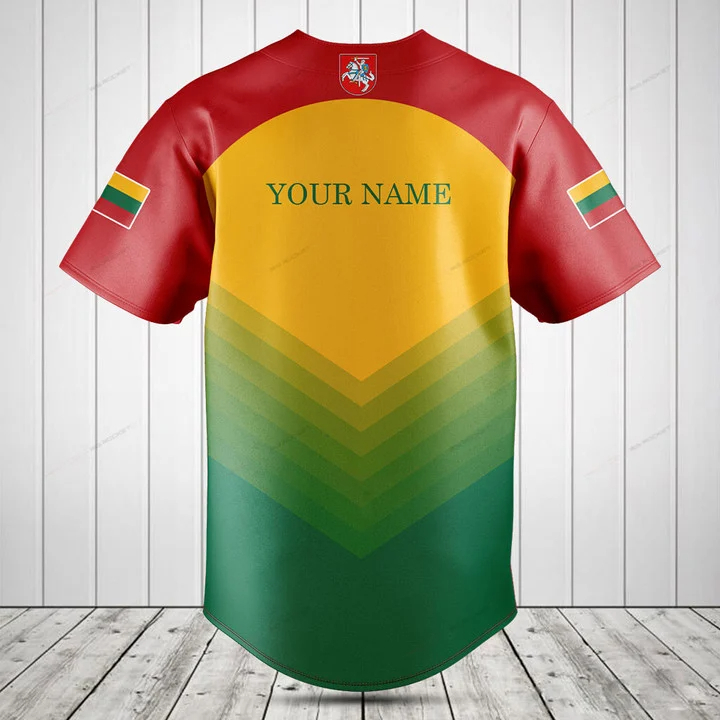 Camiseta con Botones y Gráfico - Mens Fashion Baseball Jersey reseña y precio