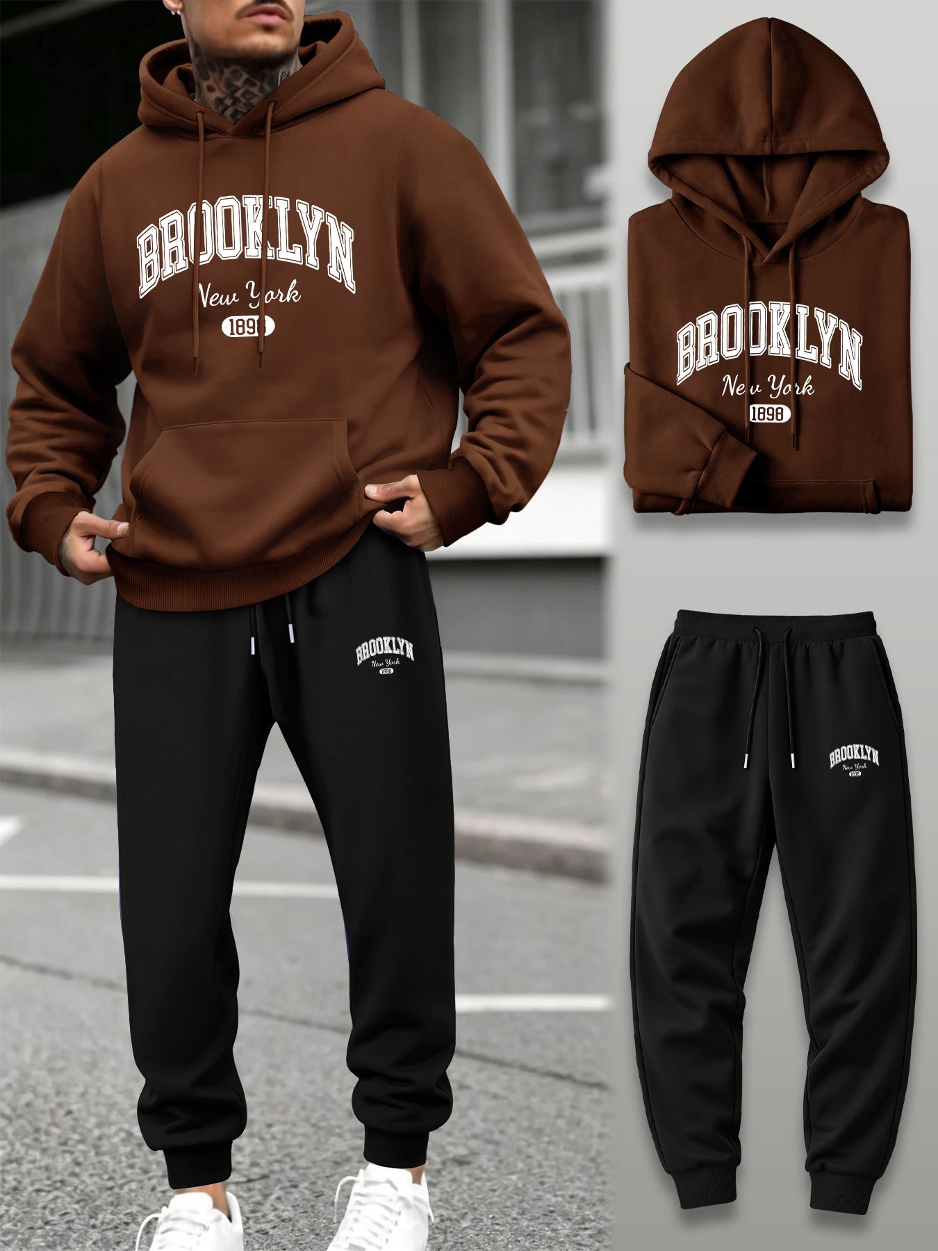Conjunto Deportivo de 2 Piezas - Streetwear Hoodie reseña y precio