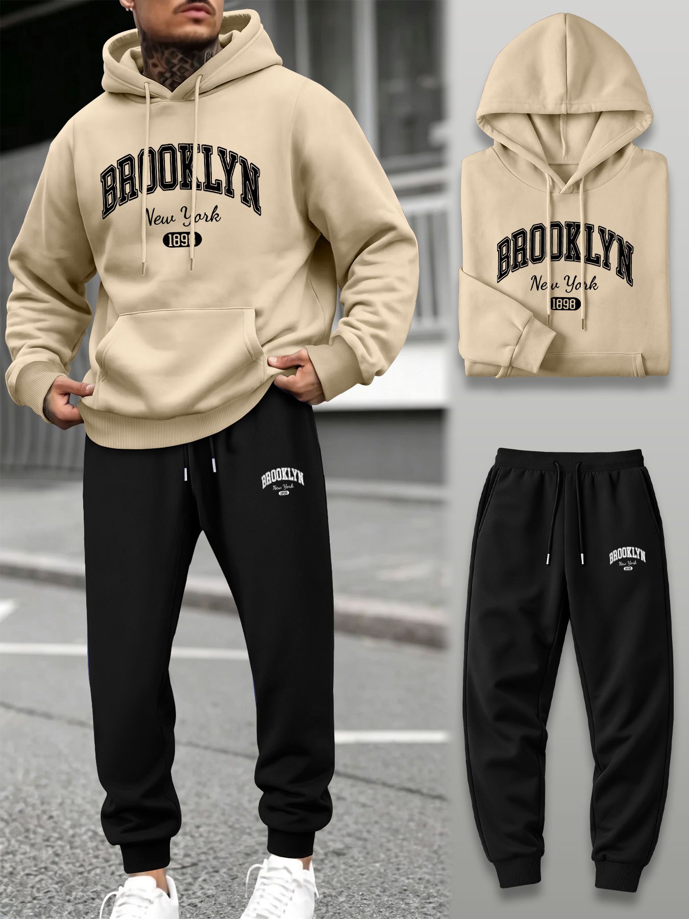 Conjunto Deportivo de 2 Piezas - Streetwear Hoodie reseña y precio