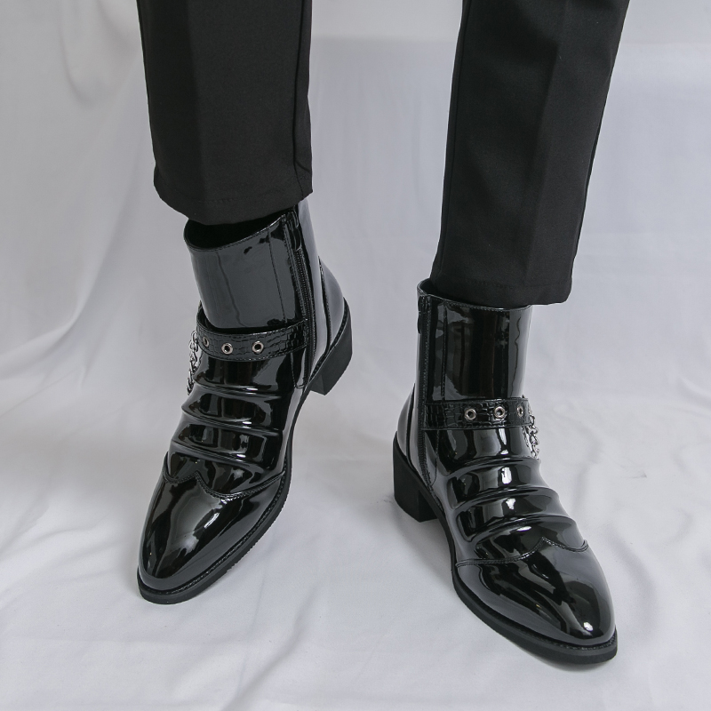 Botas altas informales con cre - Men Fashion Elegant reseña y precio