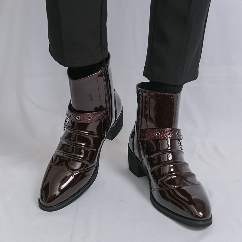Botas altas informales con cre - Men Fashion Elegant reseña y precio