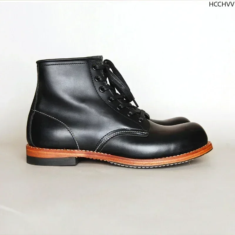 Botas Vintage de cuero genuino - Men'S Fashion For Wedding reseña y precio