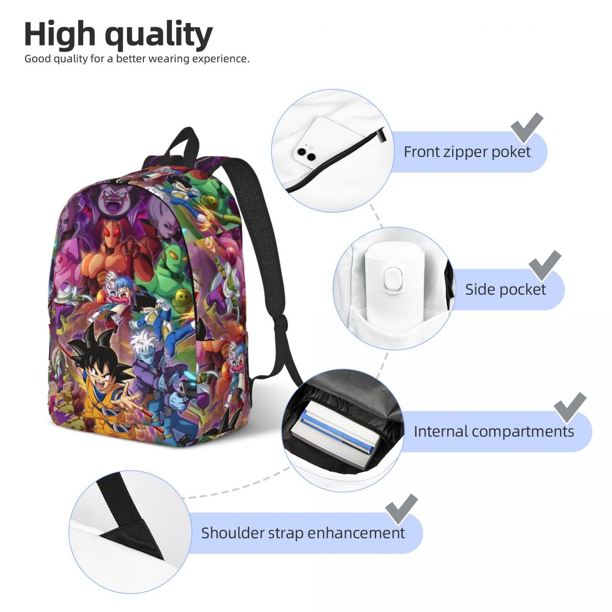 Mochila de moda Dragon Ball DA - Mens Fashion Blog reseña y precio