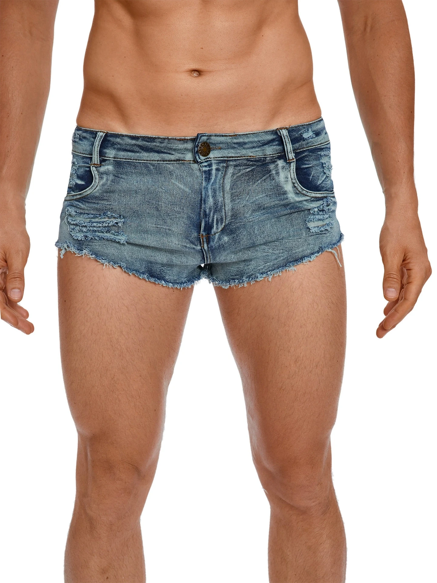 Pantalones Cortos de Mezclilla - Skinny Jeans Ripped reseña y precio