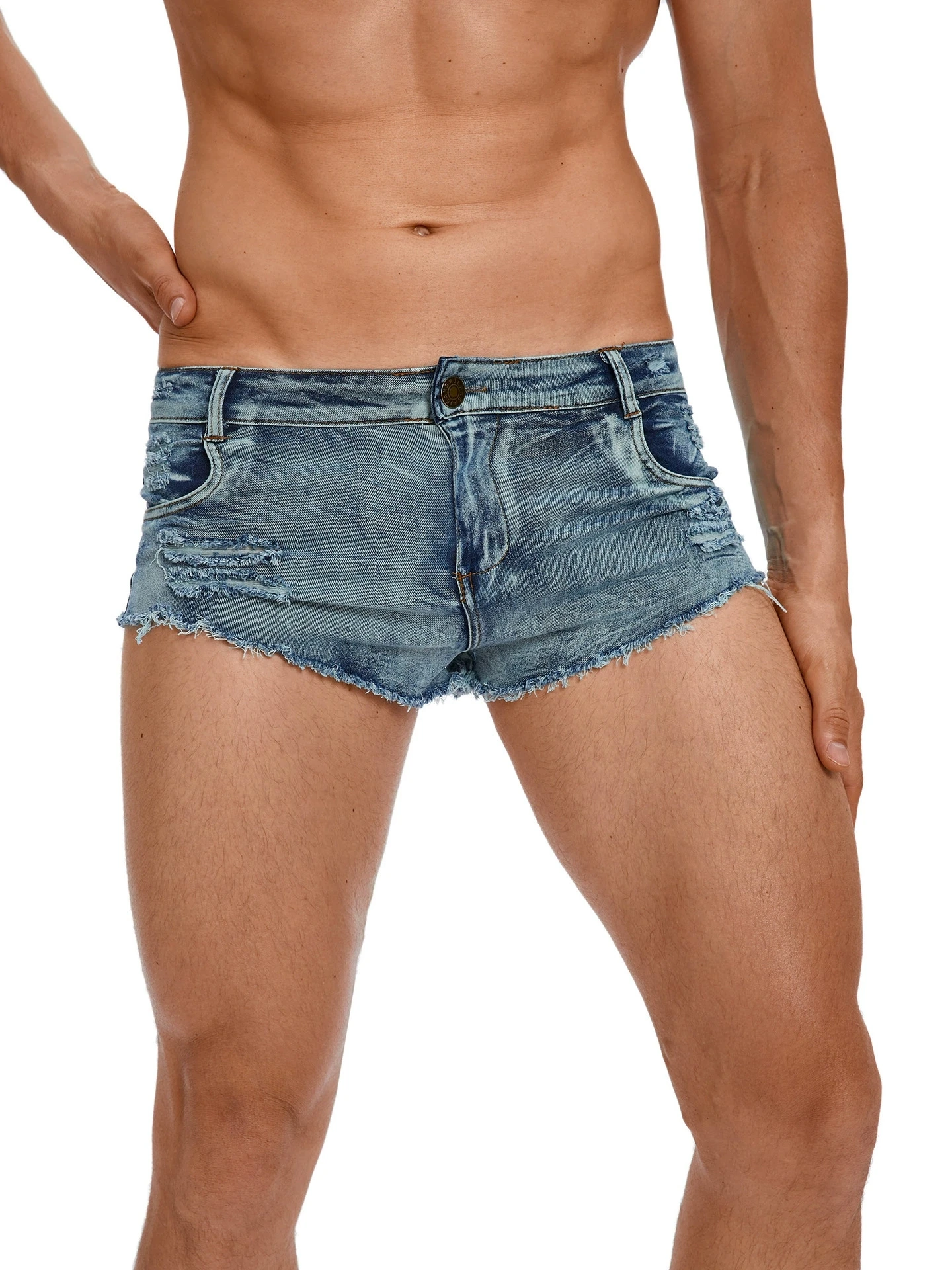 Pantalones Cortos de Mezclilla - Skinny Jeans Ripped reseña y precio