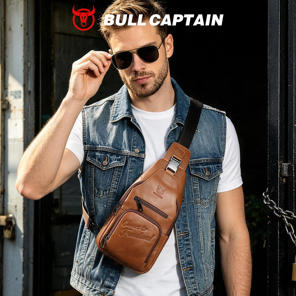 Bolso de Pecho de Cuero Genuin - Mens Fashion Blog reseña y precio