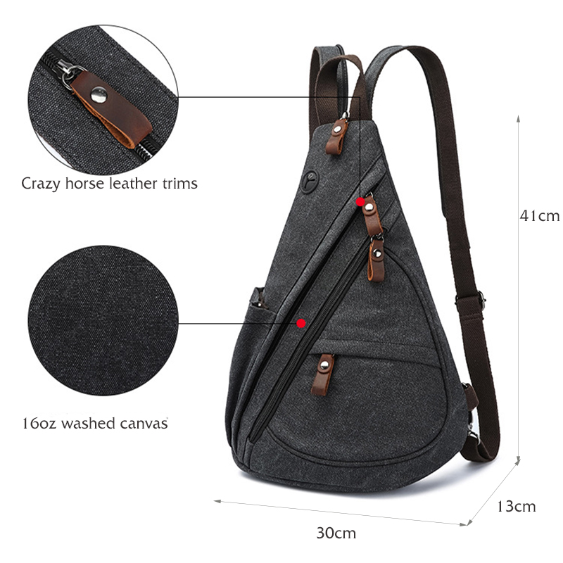 Bolso bandolera de lona Conver - Mens Fashion Blog reseña y precio
