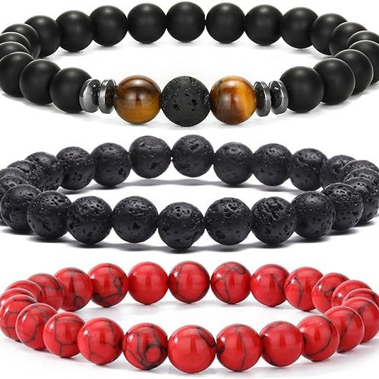 Pulsera de piedra natural de 8 - Amazon Men'S Fashion reseña y precio