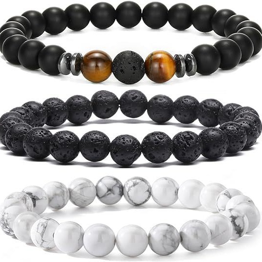 Pulsera de piedra natural de 8 - Amazon Men'S Fashion reseña y precio